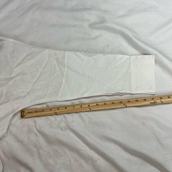 Redwood Court White Boxy Oversized Lagenlook Bamboo Silk Button Up Top Sz S NWT - Picture 7 of 9